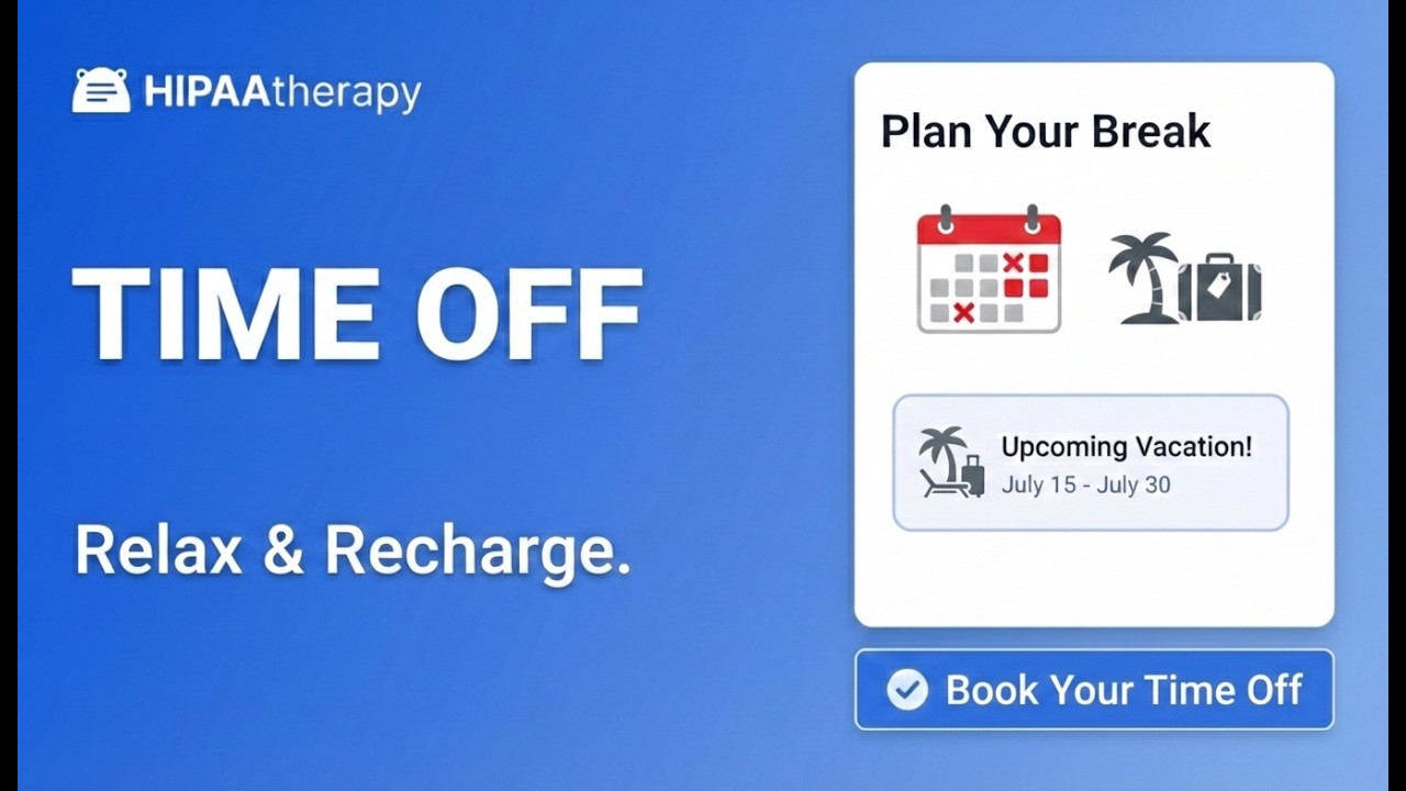 Video thumbnail: Add time offs to block your calendar from bookings