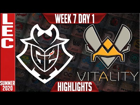 G2 vs VIT Highlights | LEC Summer 2020 W7D1 | G2 Esports vs Team Vitality