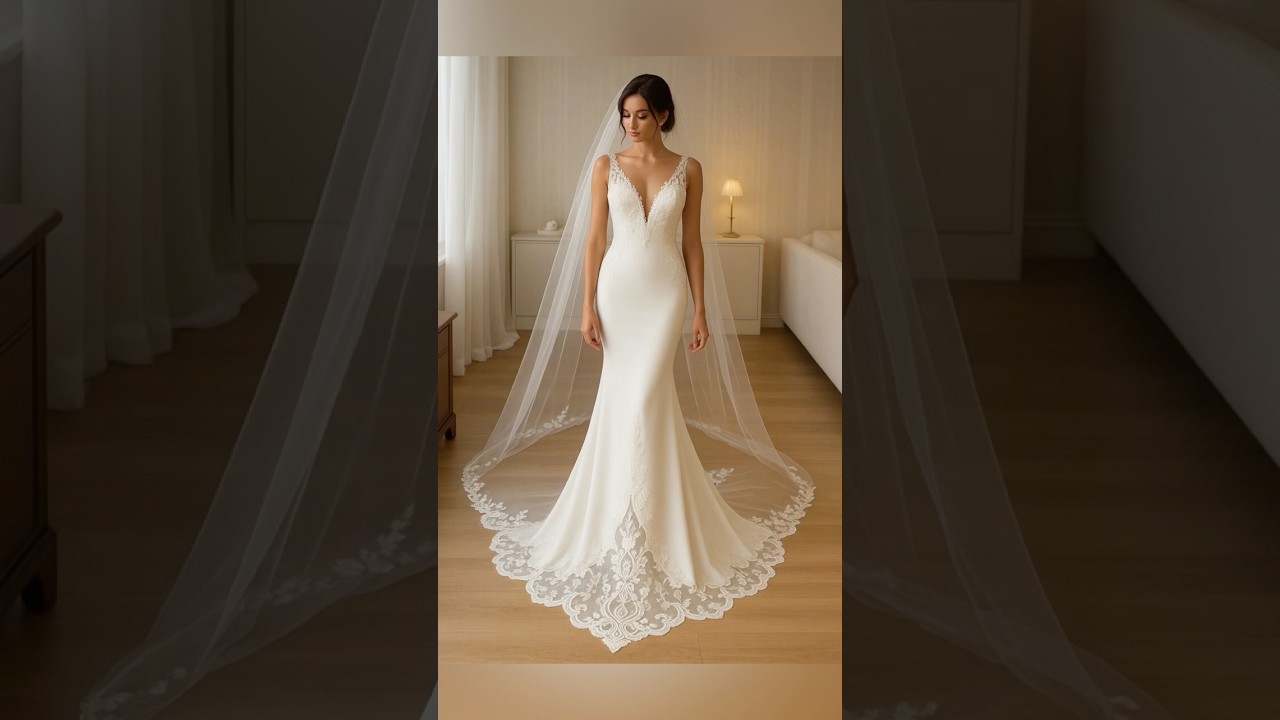 Robes de mariée sirène idéales pour les silhouettes en 8 et sablier (X) #weddingdress #mariage #love