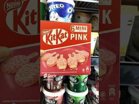 Nestle KitKat Pink Ice Cream #shorts #icecream #nestle #food #kitkat