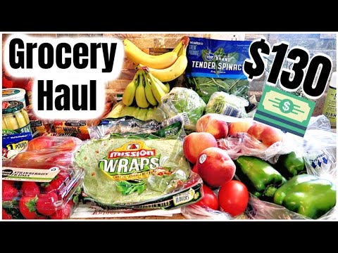 2 WEEK GROCERY HAUL ON A BUDGET | $130 WORTH OF GROCERIES | FAMILY OF 4 Video