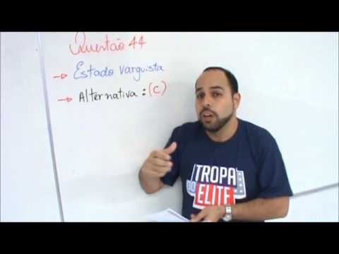 Gabarito ENEM 2012 1º Dia Questão 44  Prof  Rafael Chaves