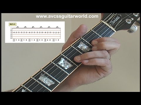 Lead Guitar Lessons, Open String Triplets Guitar Lick