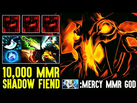 10,000 MMR Shadow Fiend Armel Destroyed Mid Zeus - God of MMR Dota 2