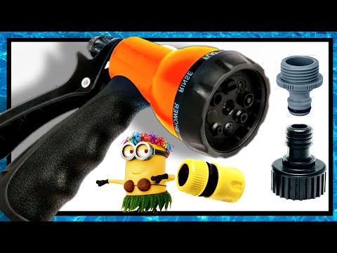 🌻INSTALLATION of WATERING GUN 🔫 with HOSE 💦and CLICK CONNECTORS