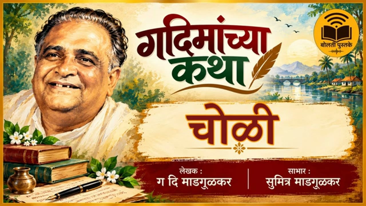 चोळी : लेखक : ग. दि. माडगूळकर :@bolti_pustake @kathaaras 