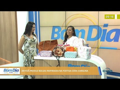 Artesã produz bolsas inspiradas na poetisa Cora Coralina 18 11 2021