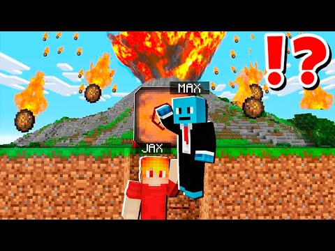 EPIC VOLCANO vs Jax and Max Doomsday Bunker Escape CHALLENGE in Minecraft !