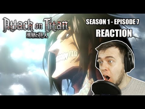 Rich Reaction - Attack On Titan Season 1 Episode 7 - A New Titan Appears! Video