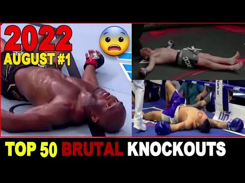 Top 50 MUAYTHAI•MMA•KICK•BOXING•KUN KHMER Knockouts👉AUG 2022 #1