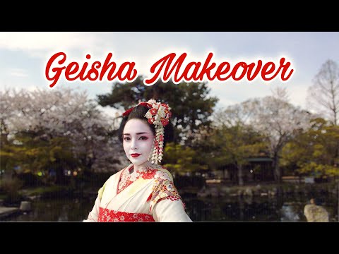 Geisha Makeover In Kyoto, Japan ! Video