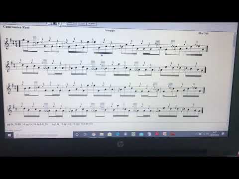 Bagpipe sheet music, The Cameronian Rant hornpipe