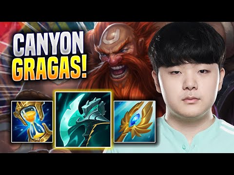 CANYON DESTROYING WITH GRAGAS! - DK Canyon Plays Gragas TOP vs Jax! | Season 2023
