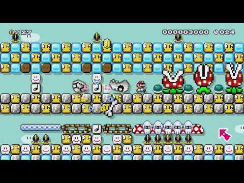 少し短い30秒スピードラン！SpeedRun　ギリギリ? by あそびた～い{ω}♪ - Super Mario Maker - No Commentary 1bw