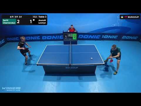 13:40 Serhii Cherniavskyi - Anatolii Levshyn 30.08.2023 TT Euro.Cup Ukraine Star. TABLE 3