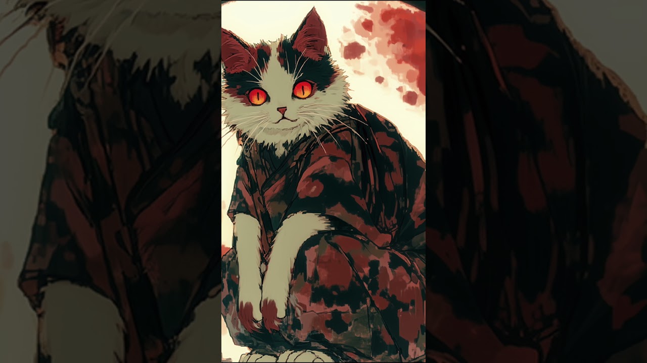 【作業用BGM】2/8(土)20:00 公開予定 「怪猫は 七 めぐる。」#shorts