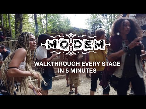 Modem Festival walk to every stage from Seed to Hive