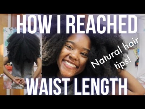 How to Grow Waist Length 4c Natural Hair (My Hair Journey, Current Routine, Products) Video