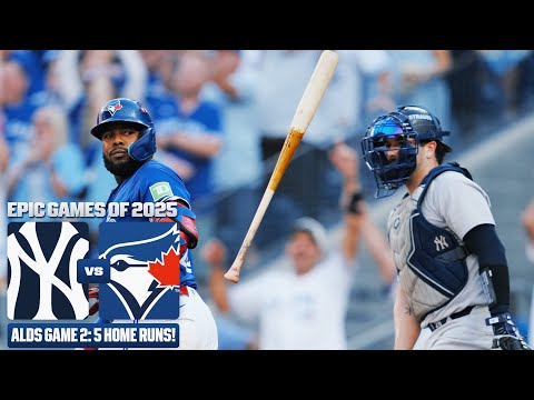 FULL GAME: Blue Jays hit 5 homers in statement ALDS Game 2 win vs. Yankees