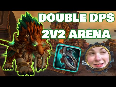 100-0 IN A RAKE STUN - Double Dps 2v2 Arena WoW BFA 8.3