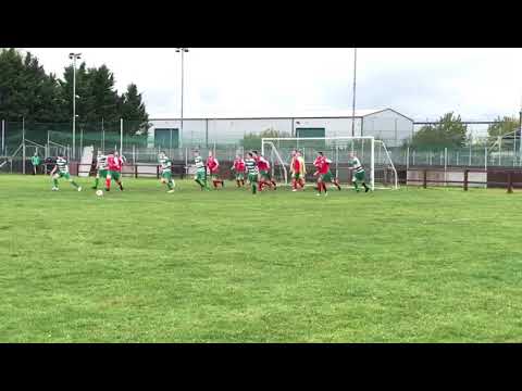 Damian Kelly sealing the win over St Pats Boys. FAI Junior Cup 2018/19