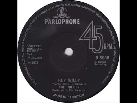UK New Entry 1971 (91) The Hollies - Hey Willy