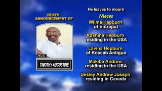 Timothy Augustine ~ Long Obituary