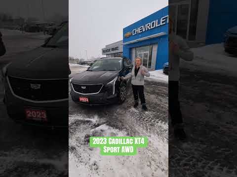 2023 Cadillac XT4 AWD 4dr Sport in Black for sale at Laplante Chevrolet Buick GMC in Casselman, ON