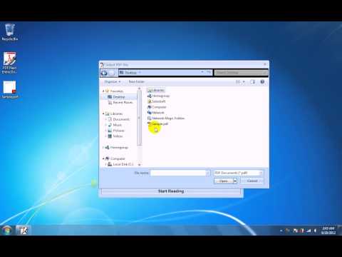 PDF Read Entire Documents Out Loud Software