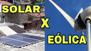 ENERGIA SOLAR ou EÓLICA qual é mais VIÁVEL