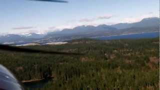 preview picture of video 'take off from Gillies Bay on Texada Island northbound off of runway 32, Neil was PIC'