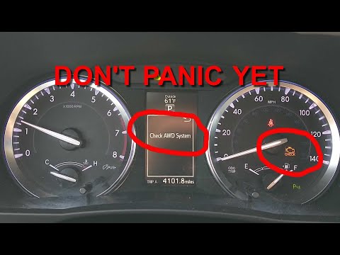How to fix "CHECK AWD SYSTEM" With Check Engine light On of Toyota Highlander in less than 10 s