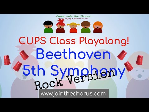 CUP Rhythms Class Play Along - BEETHOVEN 5 (Rock Version)
