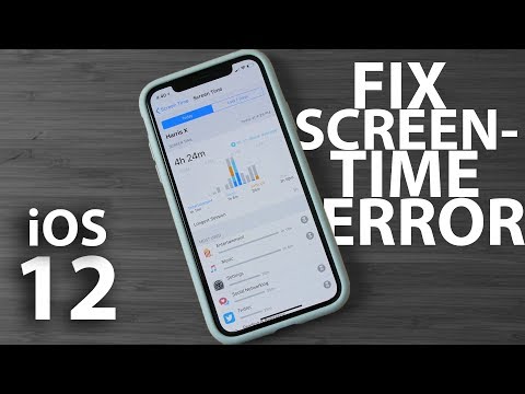 How to fix Screen Time error on iOS 12 Video