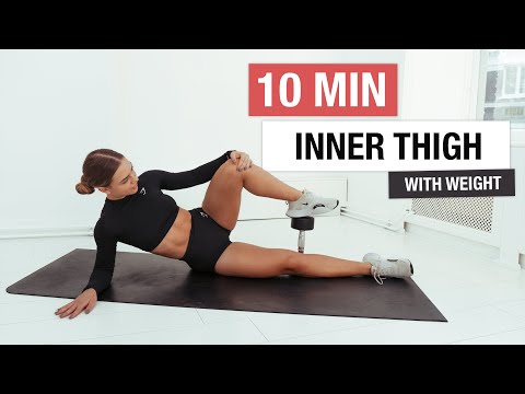 10 MIN INNER THIGH BURN Workout - With Weights At Home