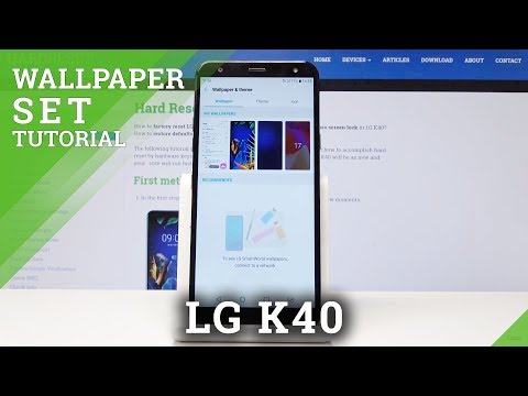 How to Change Wallpaper in LG K40 - Set Up Wallpaper
