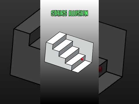 Ball Trapped in Stairs Illusion | Animation