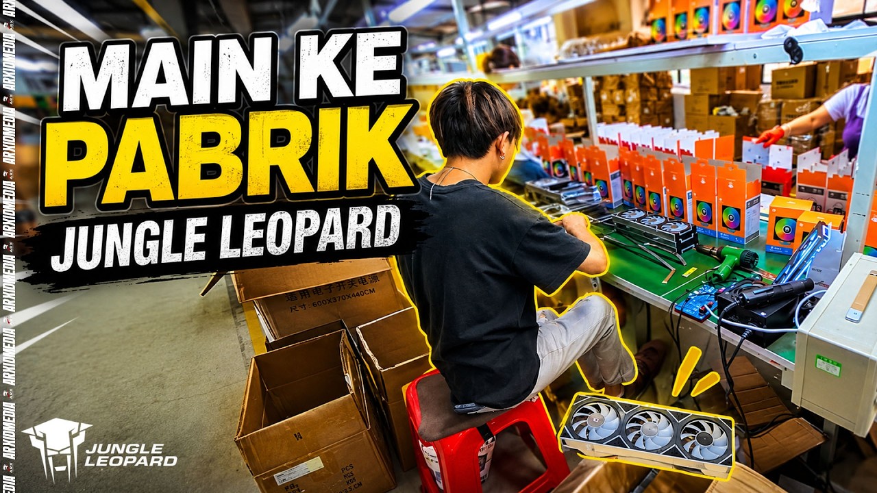 Factory Tour Pabrik CPU Cooler China Yang Sering Dipesan Brand ODM! Jungle Leopard Factory