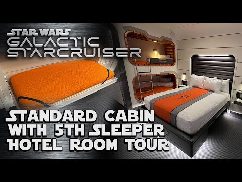 Standard Cabin with 5th Sleeper Hotel Room Tour - Star Wars: Galactic Starcruiser