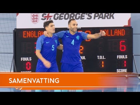 Highlights Engeland - Nederlands zaalvoetbalteam (9/1/2017)