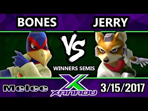 S@X 193 - Bones (Falco) Vs. Jerry (Fox) - SSBM Winners Semis - Smash Melee