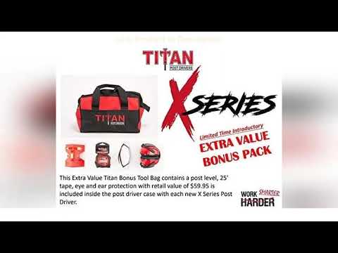 Featured Product Titan Post Drivers PGD3200X Heavy Duty 3.25 Inch Barrel 1.3 Horse Power 4 Stroke E