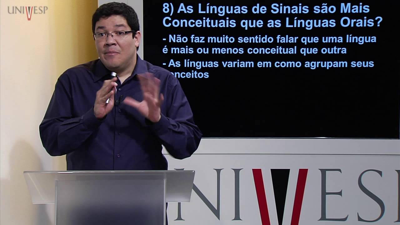 LIBRAS - Aula 08 - Mitos sobre as línguas de sinais: Parte 2