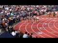 Nike Jesuit Twilight Relays  Elite Mile 2015 - PR 4:09:17 - 5th from left in Black and White - 1st place 