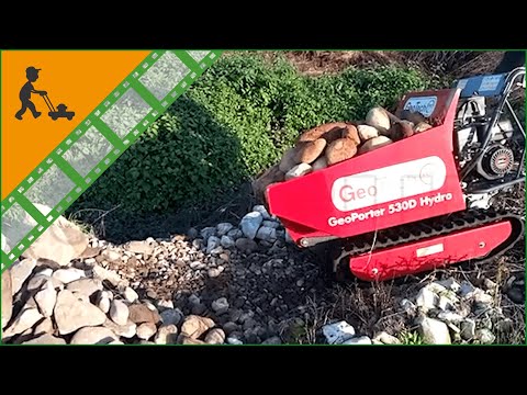GeoTech tracked power barrow-minidumper GeoPorter 530D Hydro - 500 kg - Customer's video