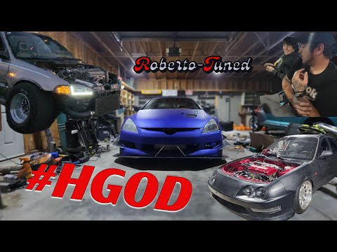 Vlog 92 - Roberto-Tuned in town / Turbo J Accord / Built B18c1 EG Hatch / All Motor B20 Vtec Integra