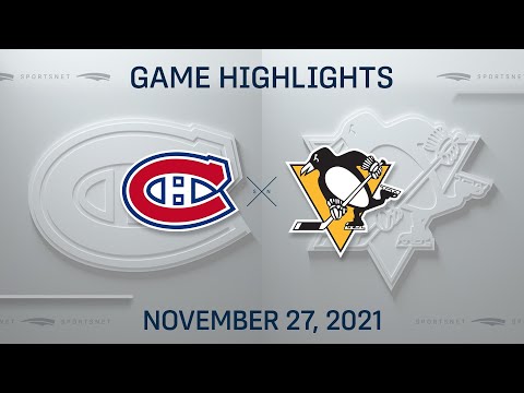 NHL Highlights | Canadiens vs. Penguins - Nov. 27, 2021