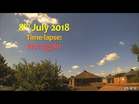 8 July 2018 Time-lapse: Another hot summer's day