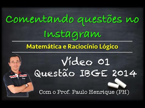 Comentando Questões no Instagram - IBGE 2014