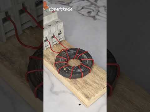 👆👉Free energy👉The trick to generating electricity with two magnets..is it possible💯🧲#craft #shorts